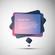 Colorful Modern Speech Bubble Concept
