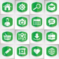 Hexagon icons monochrome N2