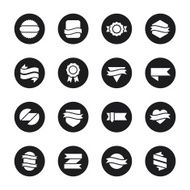 Label Icons Set 3 - Black Circle Series