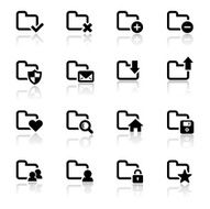 Black &amp; White Icons Set N17