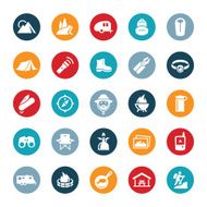 Camping and Outdoor Recreation Icons N3
