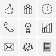Communication and bussines icons