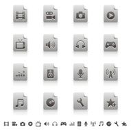 Media Icons Set N12