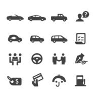 Car Dealership Icons Set - Acme Series