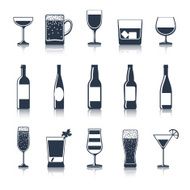 Drink Icons Black