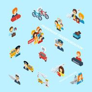 Passenger Transportation Isometric