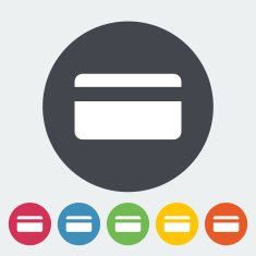 Credit card single icon