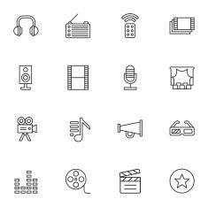 Media icons - Light