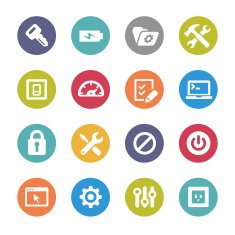 Settings Icons - Circle Series