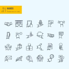 Thin Line Icons set N14