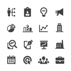 Business Affairs Icons