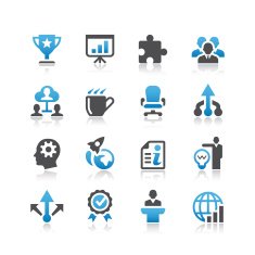 Vector illustrations of business icons