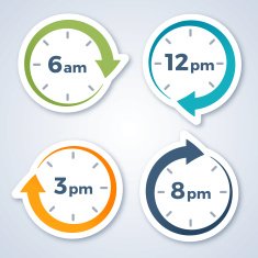Clock Arrow Symbols