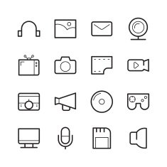Communication and Media Icons N7