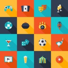 Entertaining Icons Set