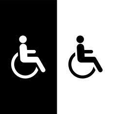welchair icons set great for any use Vector EPS10