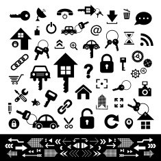 home key and car symbol N2