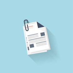 Flat web icon News blank
