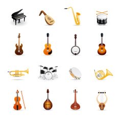 Color Icons - Musical Instruments