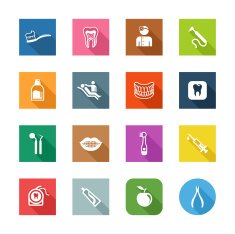 Flat Icons - Dental Care
