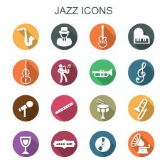 jazz long shadow icons
