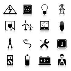 Electricity Icons Set N2