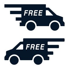 Free delivery van icon - VECTOR
