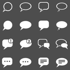 Vector Set of Bubbles Icons N2