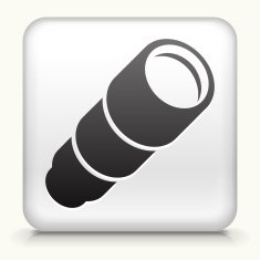 Square Button with Camera Lens