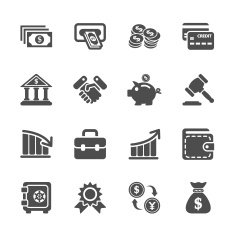 Finance and money icon set vector eps10 free image download