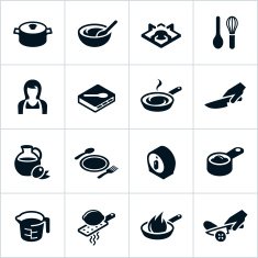 Black Cooking Icons