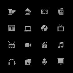 Communications and Multimedia Icons Android Series