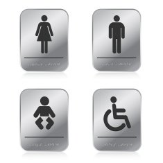 Restroom Toilet signs