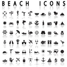 Beach icons N10