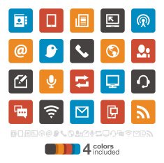 Communication and Media Icons N10