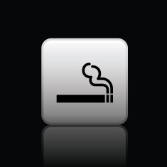 smoking button icon