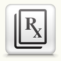 Square Button with Medical Files