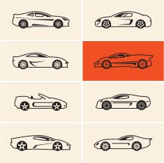 car icons outline