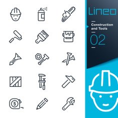 Lineo - Construction and Tools outline icons N3