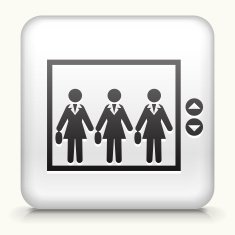Square Button with Elevator to Work