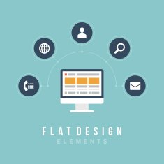 Flat design vector illustration infographic elements N20