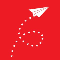 Paper Airplane Valentine