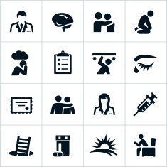 Black Behavioral Health Icons