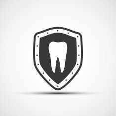 Vector shield with a human tooth