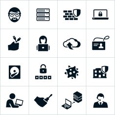 Black Information Technology Icons