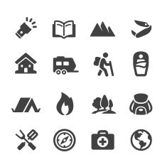 Outdoor and Camping Icons - Acme Series