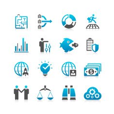 Global Business Icon set N5