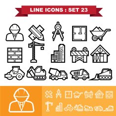 Line icons set 23