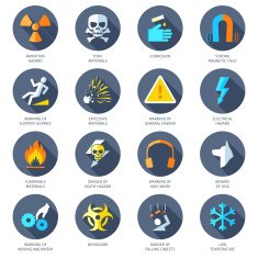 Hazard Icons Flat