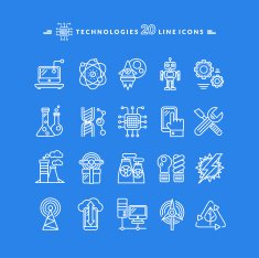 Technologies White Icons